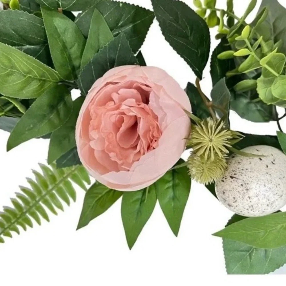 My Texas House 6' Peonies & Speckled Eggs Easter Garland